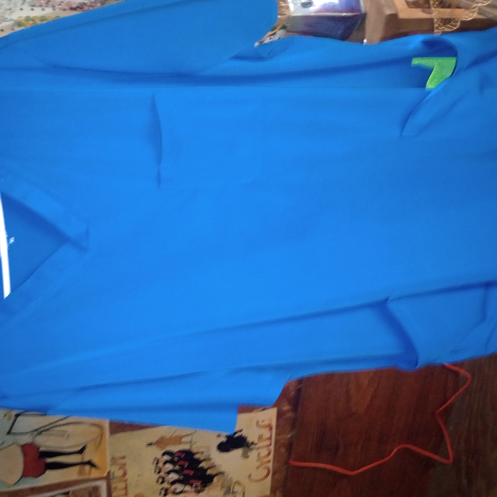 Healing hands Vibrant Blue Scrub Top